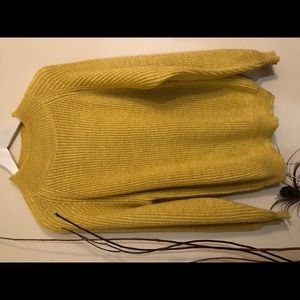 Yellow pull over sweater